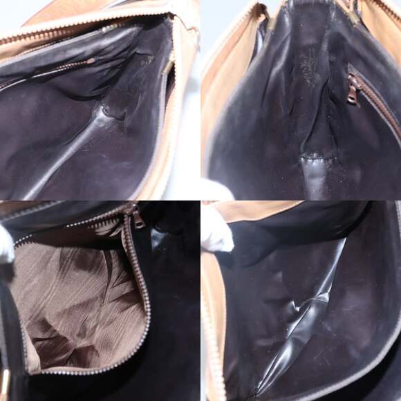 CELINE Macadam Canvas Shoulder Bag Pvc Beige Gold - Picture 12 of 13